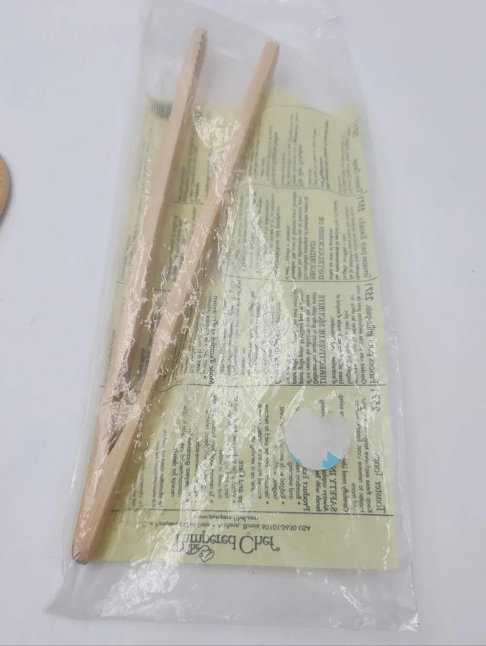 The Pampered Chef 7 Inch Bamboo Wooden Spoon And Tongs